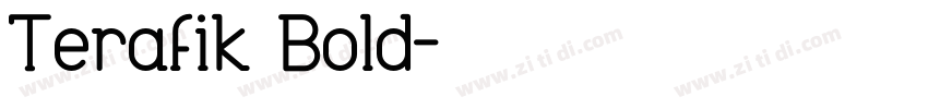 Terafik Bold字体转换